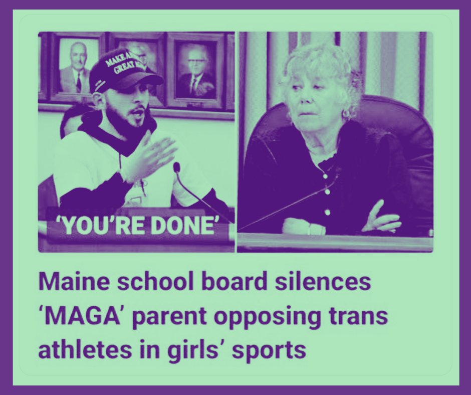 MAGA parent silenced in Maine