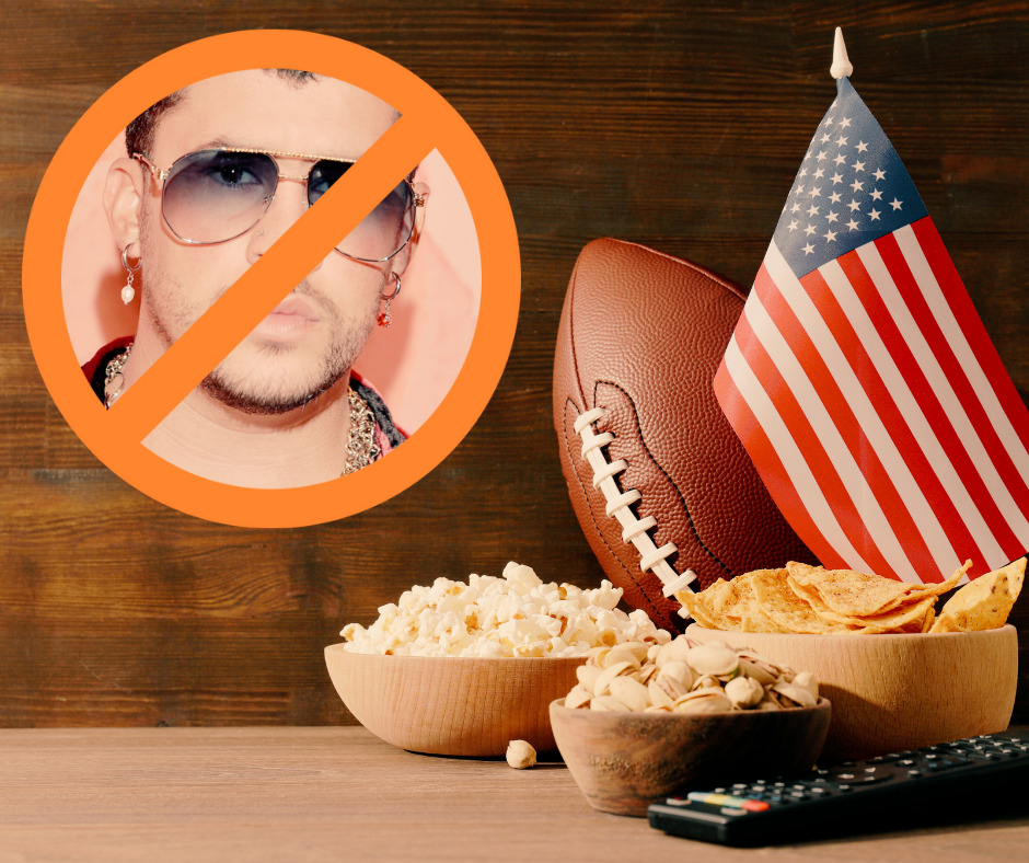 Superbowl halftime show TPUSA Bad Bunny