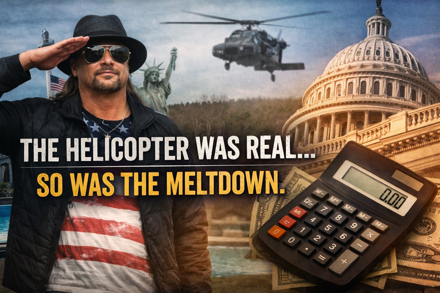 The Internet’s Latest Meltdown: A Military Helicopter at Kid Rock’s House