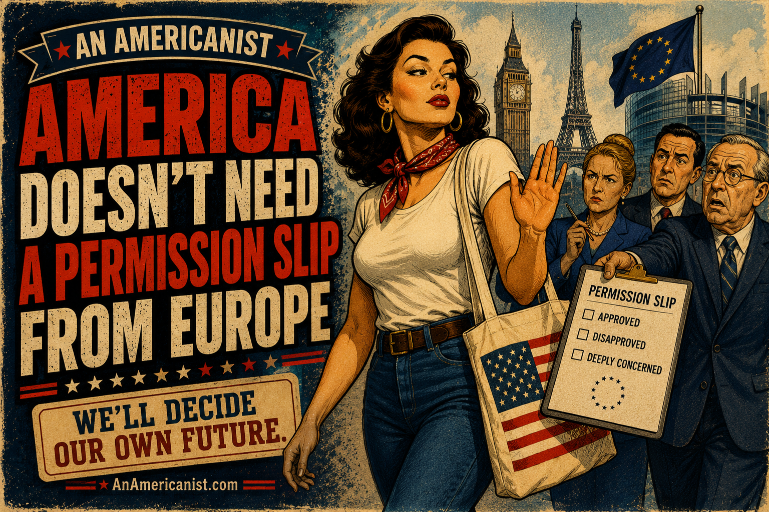 America Europe permission slip